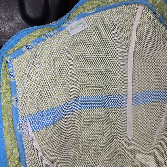 Vera Bradley Garment Bag Bermuda Blue Paisley Quilted Hanging Travel Cover 2005 - Picture 9 of 12